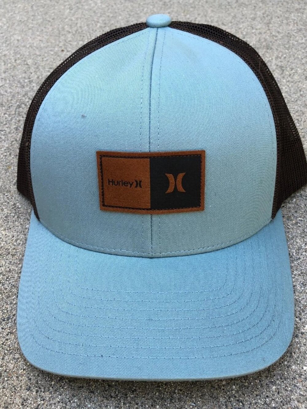 HURLEY Trucker Hat Men's One Size Snapback Adjustable Blue Cap EUC